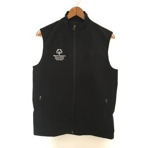 The North Face Black Soft Shell Full Zip Vest Mens M Special Olympics PA Outdoor